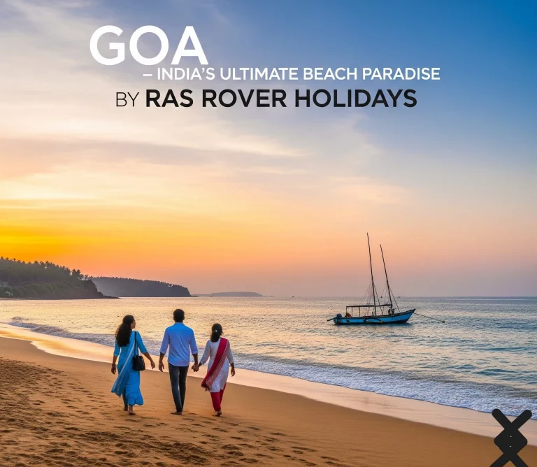 Goa beach collage with water sports and nightlife