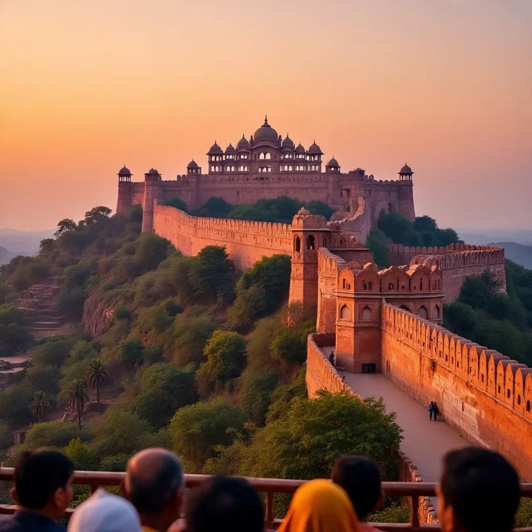 Amber Fort in Jaipur with panoramic views