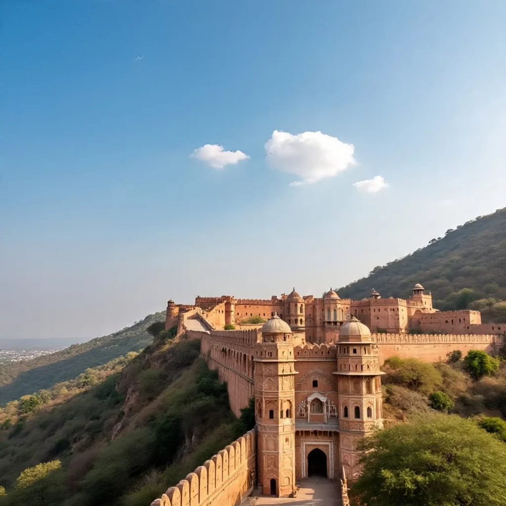 Amber Fort with panoramic views and palace walls