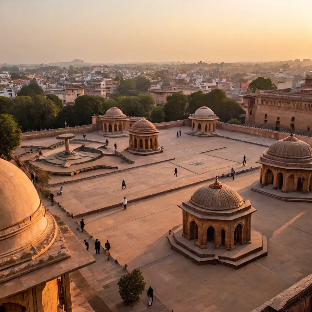 Close-up of Jantar Mantar’s instruments
