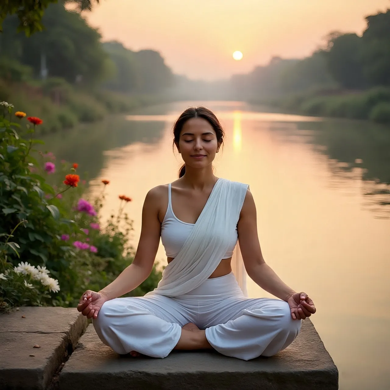 Yoga by the Ganges in Rishikesh
