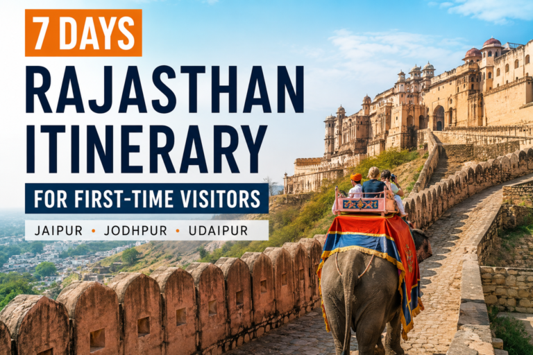 7 Days Rajasthan Itinerary covering Jaipur Jodhpur and Udaipur for first time visitors